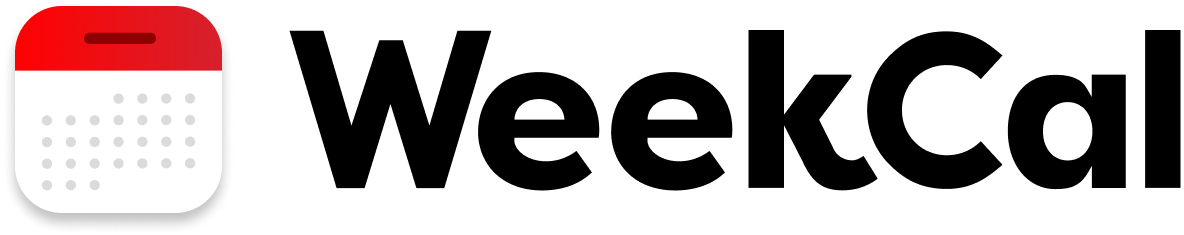 WeekCal Logo Black
