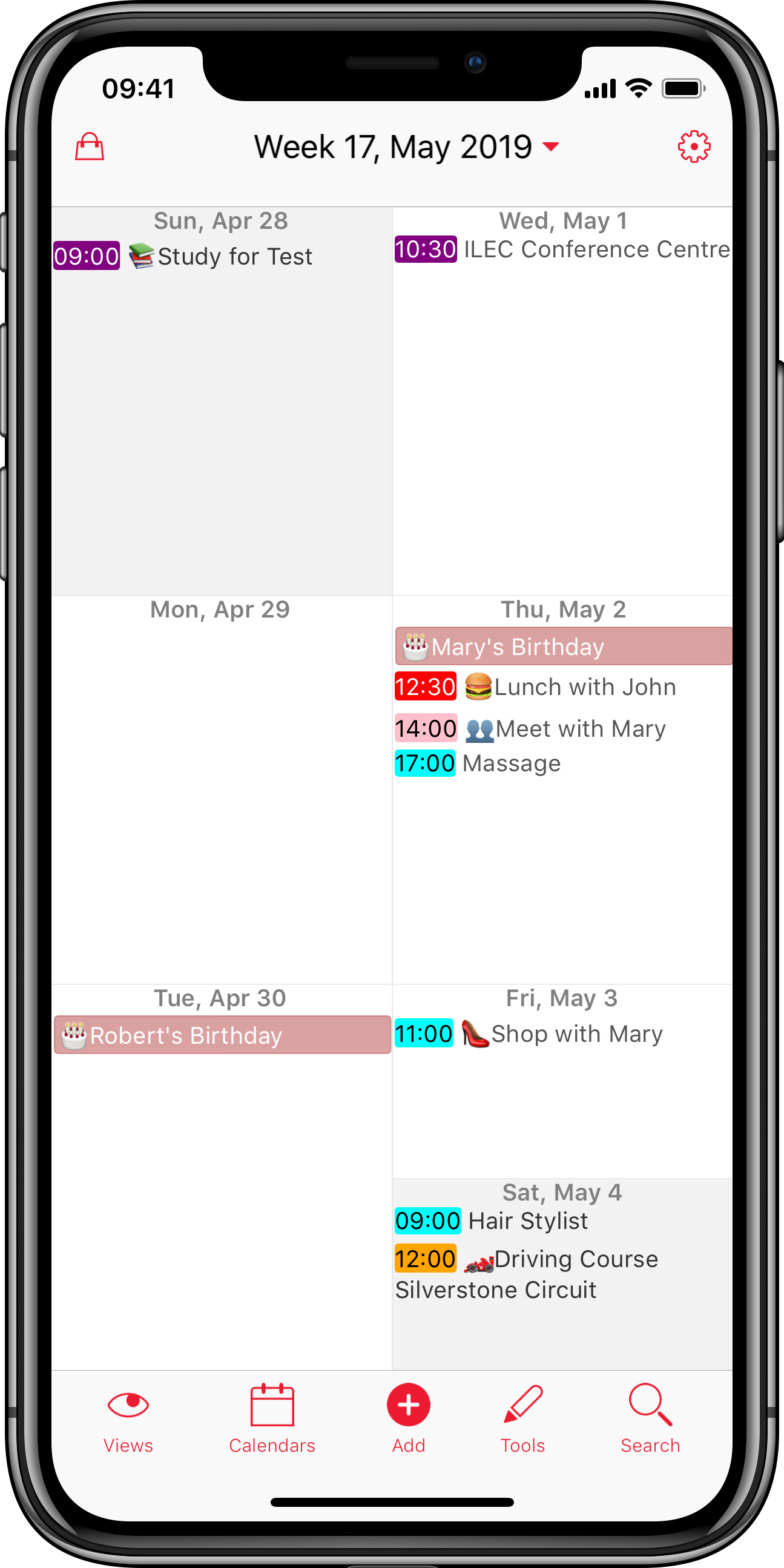 weekly calendar templates for mac